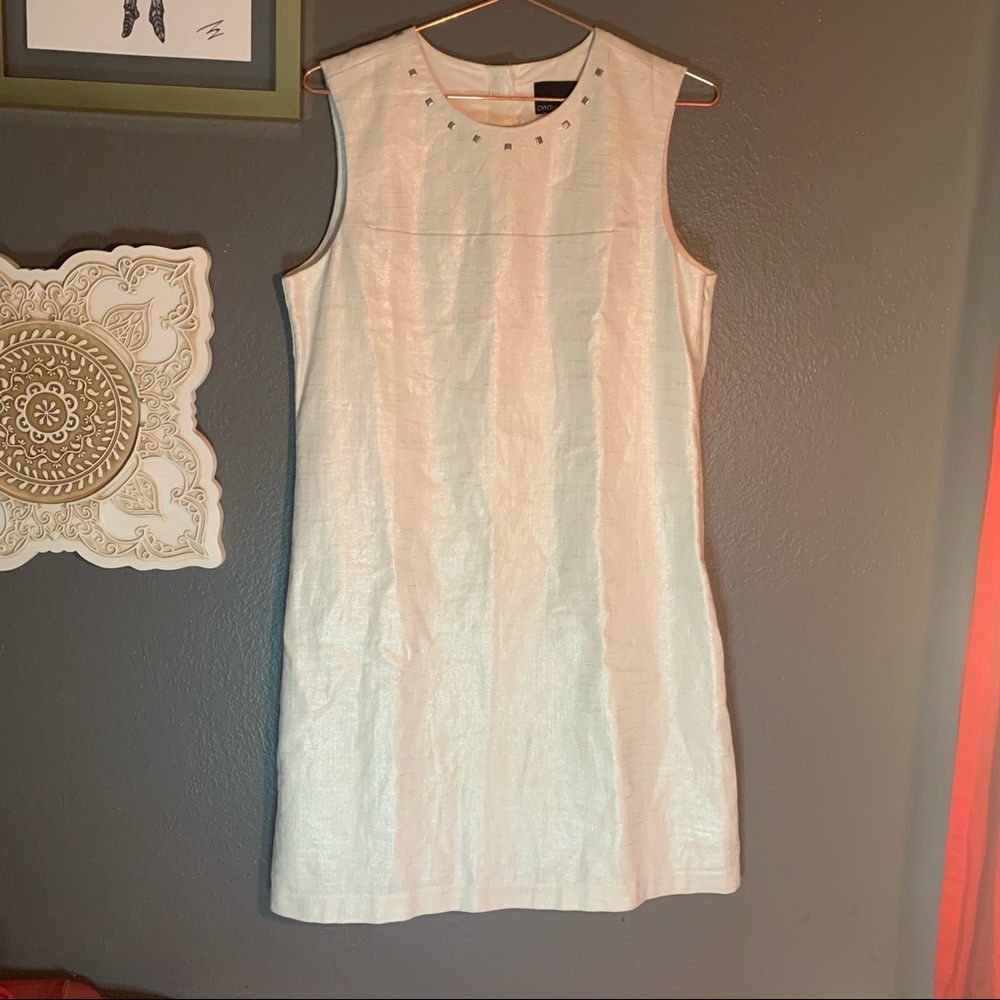 Cynthia Rowley Linen Blend Shift Dress Sz 8
